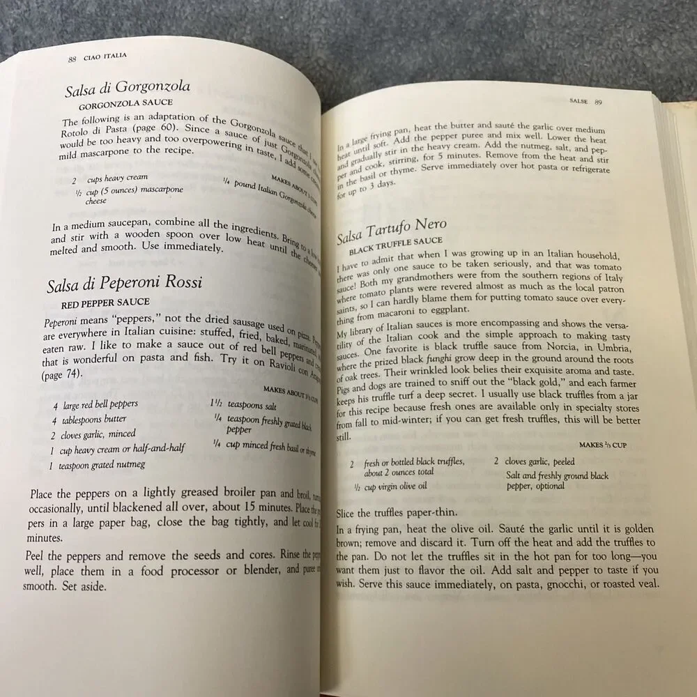 CIAO ITALIA Cookbook By Mary Ann Esposito Italian Cuisine 277 Pages 1991